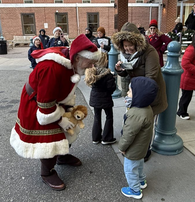 Larry Burke delivered presents to kids at NYU Langone, just weeks after his heart surgery.