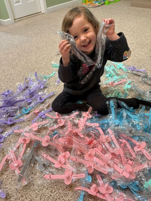 Swayne's oldest child has helped package orders.