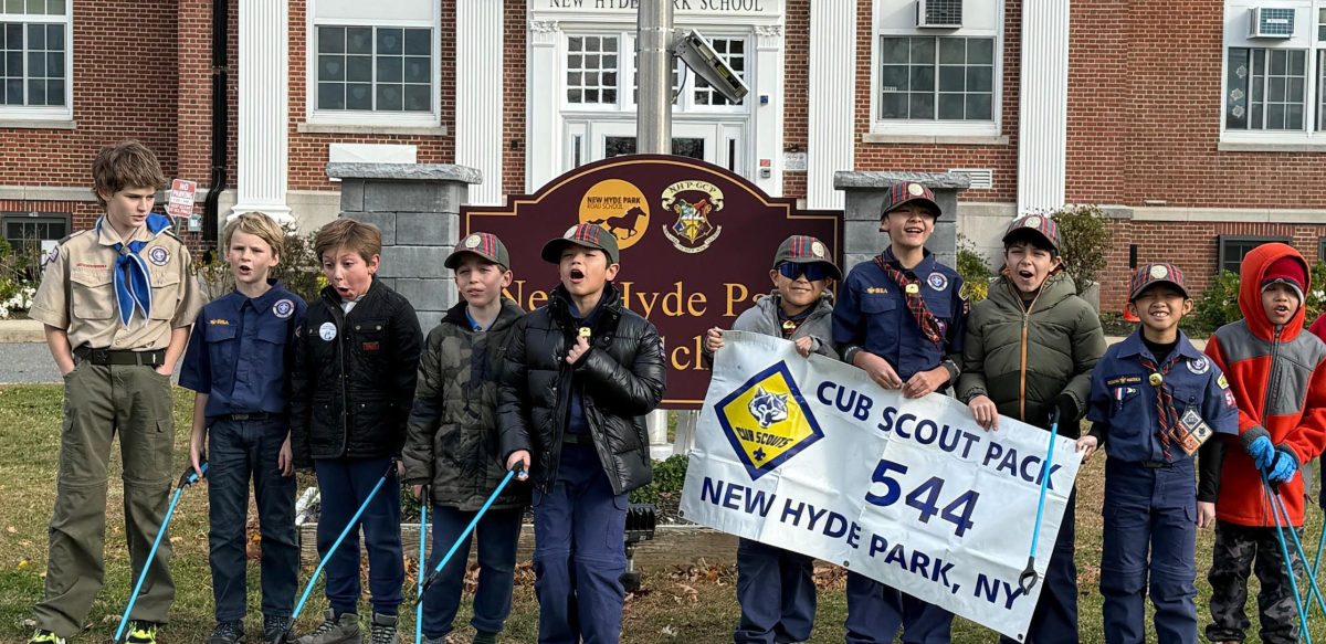 Cub Scout Pack 544 took part in road cleanup