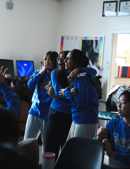 Ashka Shah (R.) was named as Nassau County's lone finalist for the Regeneron Science Talent Search.