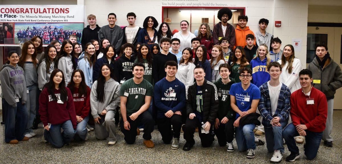Over 50 members of the Mineola High School Class of 2025 returned to their alma mater for the annual Alumni Day on Jan. 9.