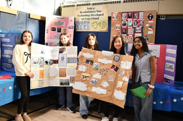 Students created presentations for the interactive activity.