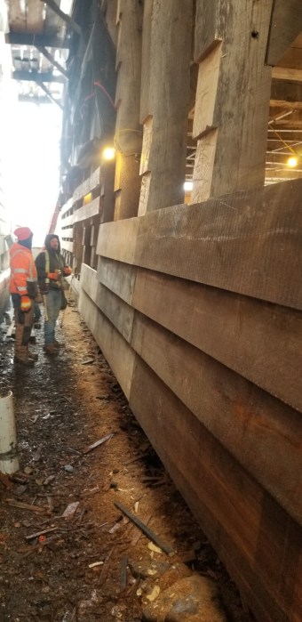 Siding on the Roslyn Grist Mill.