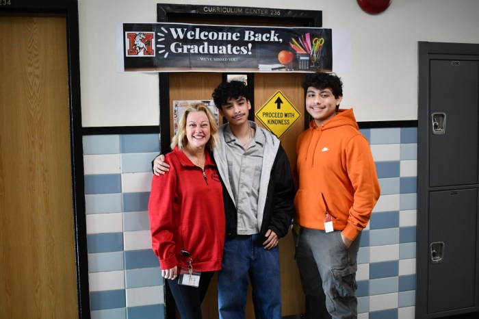 Alumni returned to share experience of life after high school.