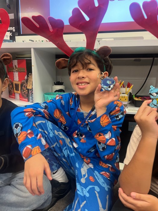 Students worked together across all ages to make original projects.