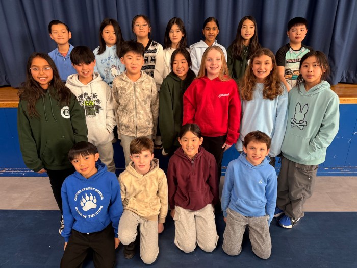 Center Street Elementary School NMEA All-County student musicians.