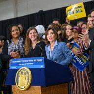 Gov. Kathy Hochul announced plans to support universal child care on a state level amid the Trump administration's freeze of federal child care.
