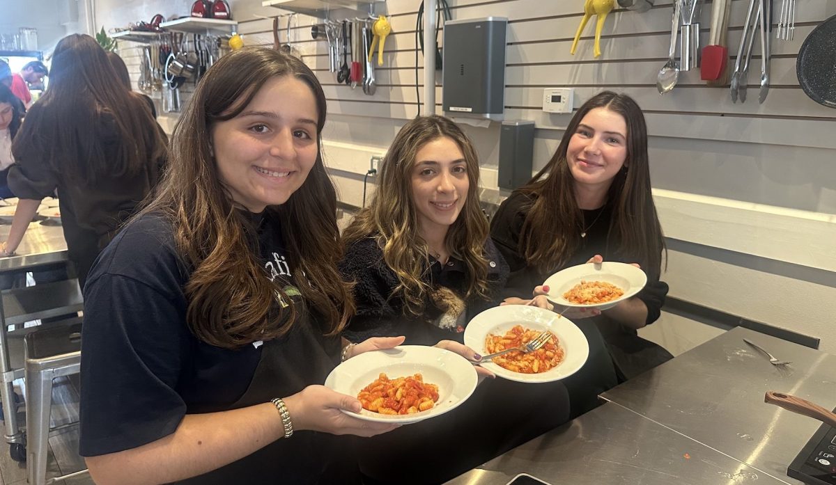 Manhasset Italian students at The Cooking Lab