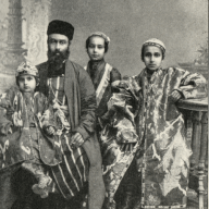 Bukharian Jewish family 1880c