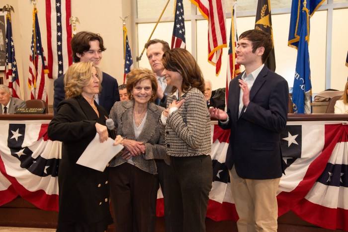 Glen Cove Mayor Pam Panzenbeck and the rest of the city council was sworn in with a ceremony for their new terms.