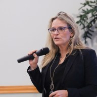 Glen Head Community Activist Christine Panzeca was one of the people leading an educational session on Propel NY's project to the community in Glenwood Landing.