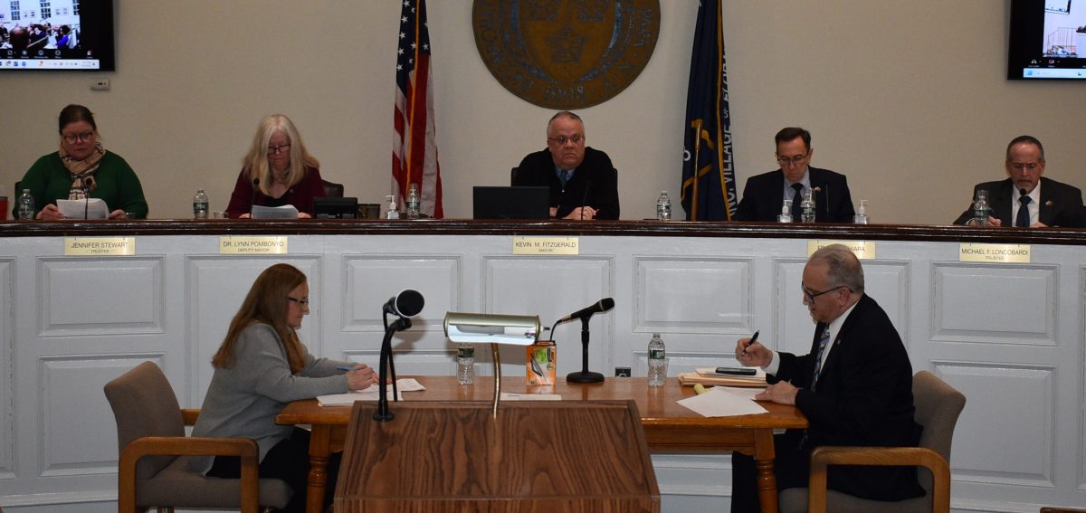 Trustees addressed a full audience at their recent board meeting.