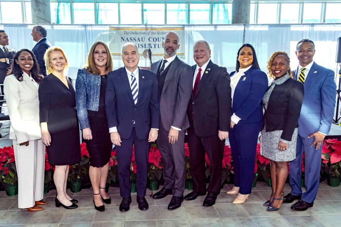 Nassau County Democratic caucus with New York State Comptroller Tom DiNapoli.