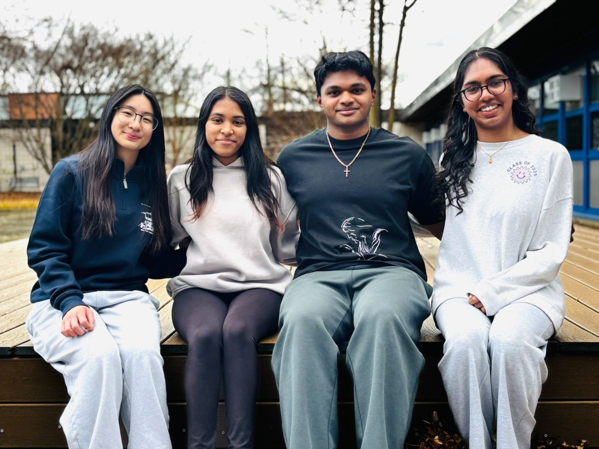Four Herricks High School seniors, (L. to R.) Emma Su, Abigail Thomas, Eli Jacob and Aarthi Palaniappan, have been named 2026 Regeneron Science Talent Search Scholars.