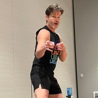 Three-time world champion ballroom dancer Louis Van Amstel led a LaBlast Fitness session at the Mid Island Y JCC in Plainview.