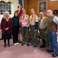 Miles Lucatorto achieved Eagle Scout after 13 years as a scout.