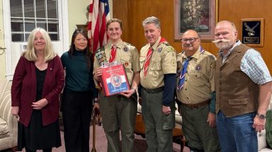 Miles Lucatorto achieved Eagle Scout after 13 years as a scout.