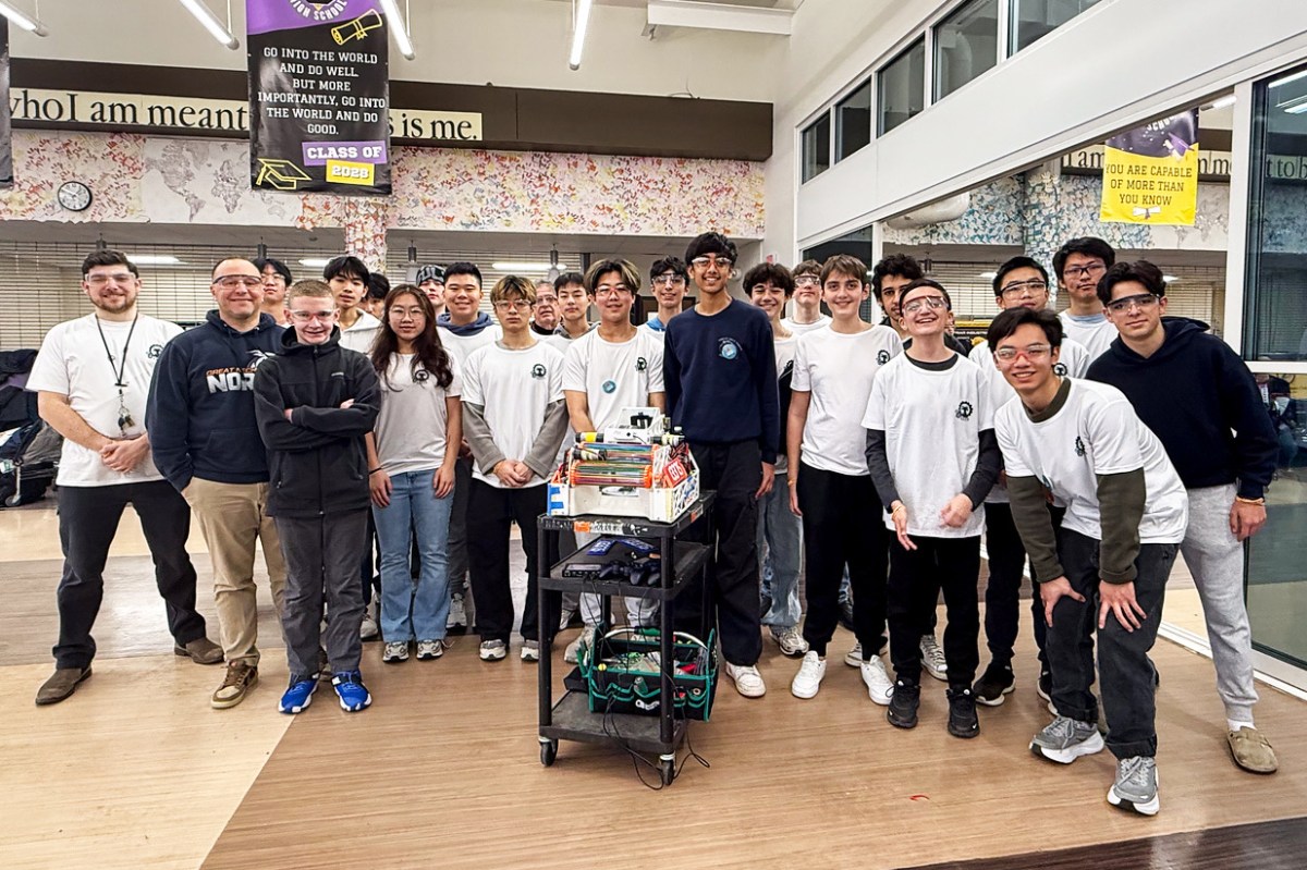 Great Neck North High School robotics team