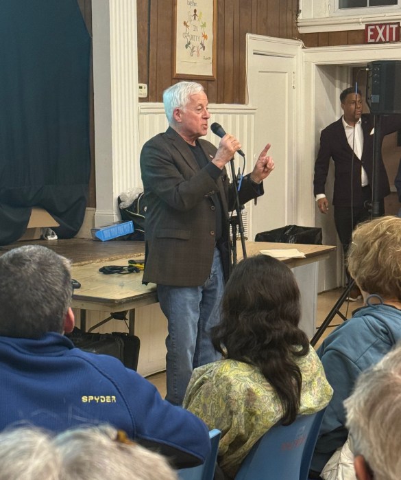 State Assembly Member Charles Lavine helped organize the information session in Glen Cove.