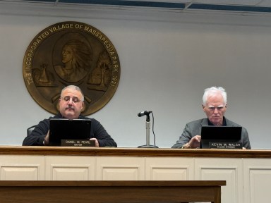 Mayor Daniel Pearl (R.) and the Massapequa Park Village Board of Trustees authorized $2.5 million in serial bonds to be used for public improvements.
