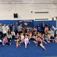 Paul D. Schreiber High School varsity gymnastics team is hosting a clinic to teach young girls gymnastics.