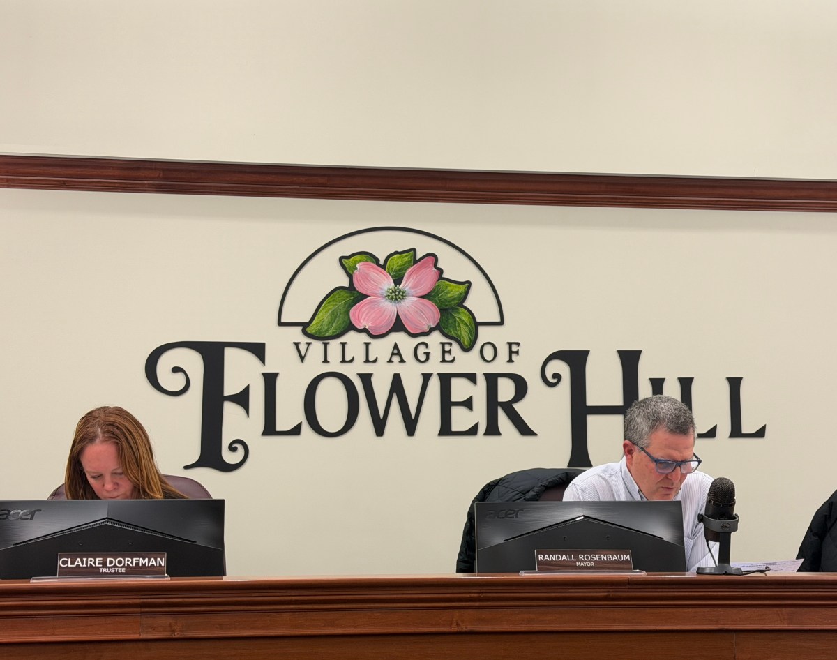 The Village of Flower Hill Board of Trustees discussed plans for a single home development on 535 Manhasset Woods Road.