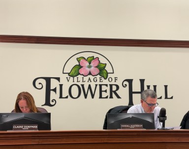 The Village of Flower Hill Board of Trustees discussed plans for a single home development on 535 Manhasset Woods Road.