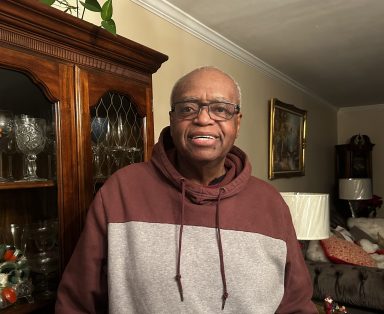 John Mobley at his Westbury home