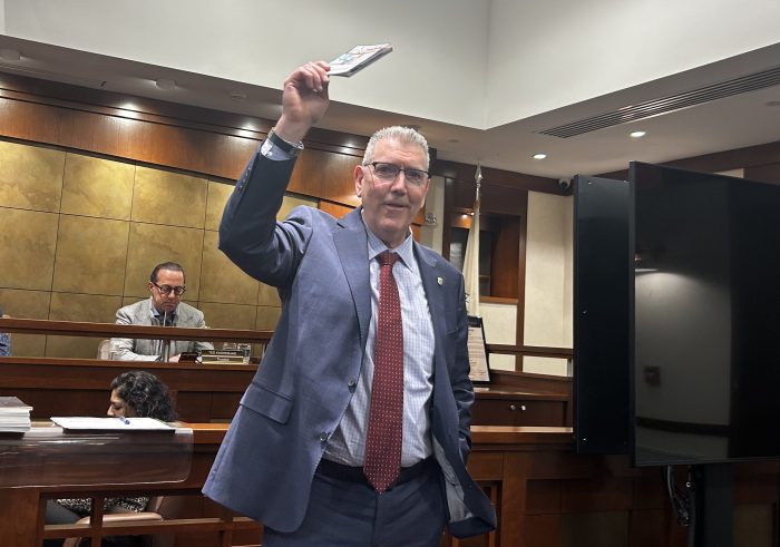 Kings Point Police Department Commissioner Dan Flanagan speaking on cybercrime in the village