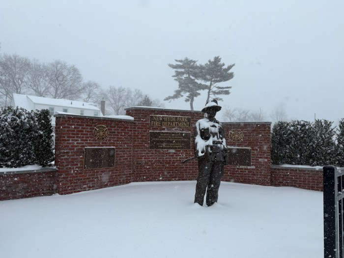 New Hyde Park was quiet during Winter Storm Fern, as many residents stayed home.
