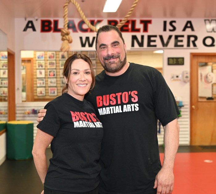 Bustos Martial Arts teamed up with Plainview Old Bethpage Relay For Life and hosted a women's self-defense night.