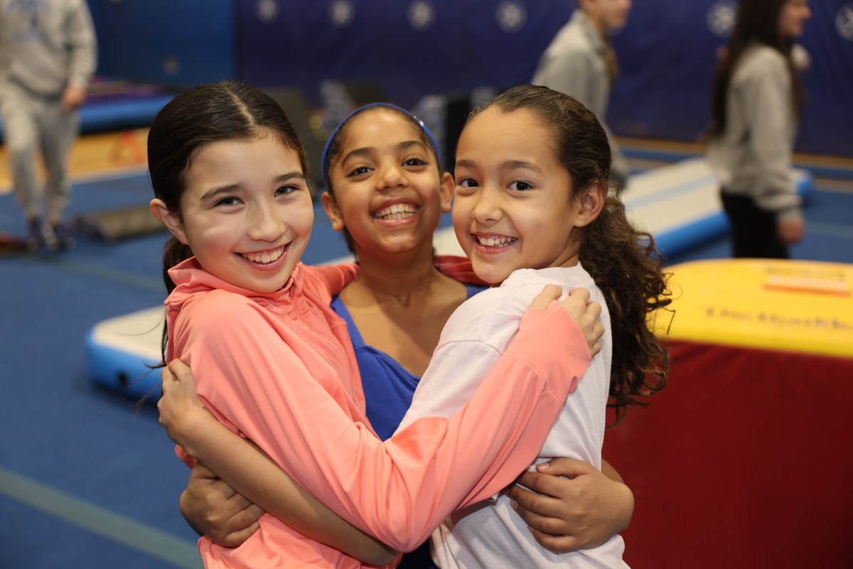Port Washington students attended a gymnastics clinic hosted by Paul D. Schreiber High School gymnastics team.