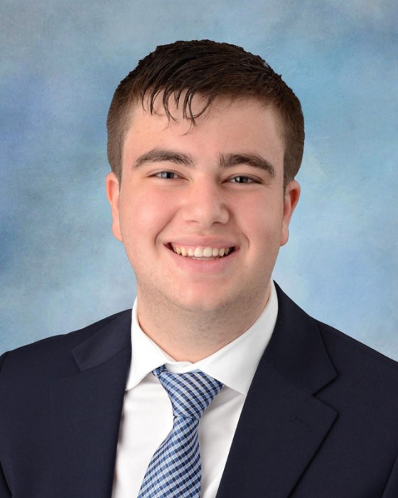 Paul D. Schreiber High School Regeneron STS semifinalist Benjamin Moses.