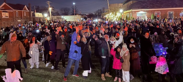 Over 1,000 people were in attendance at the Village Green.