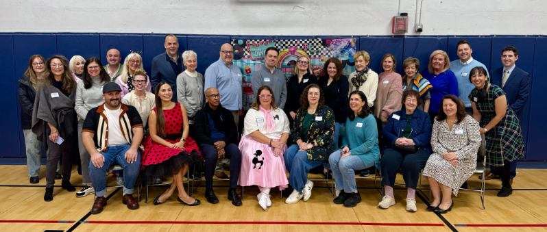 The Port Washington Children's Center celebrated the 50th day of school with a 1950s themed day.
