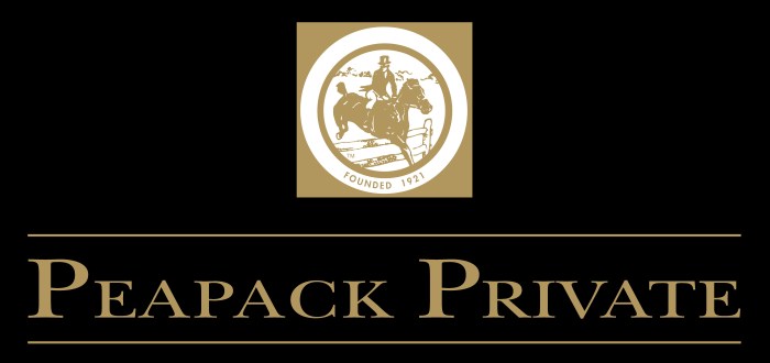 Peapack Private Logo Vertical Gold RGB