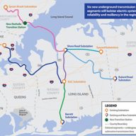 The proposed route within Nassau County of the Propel NY Energy Project.