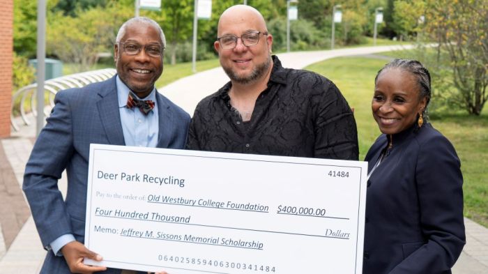 The Sissions Memorial Scholarship Fund will help provide college funding for Westbury and New Cassel students.