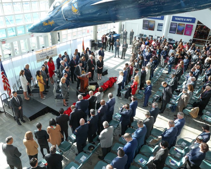 Nassau County Legislature swearing in ceremony. 