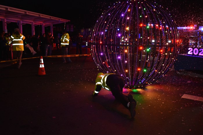 Community members said the Sea of Lights ball drop rivaled Times Square's.