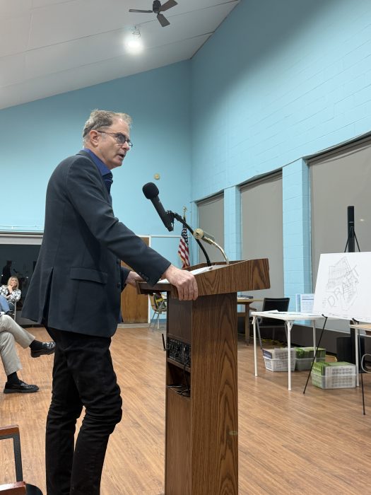 Andrew Shaffer spoke about "good governance," during the public forum.