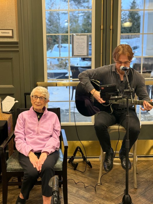 Irma Rosenson's birthday had live music.