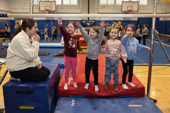 Gymnastics head coach Jeannine Fallon said most attendees were kindergarteners. 