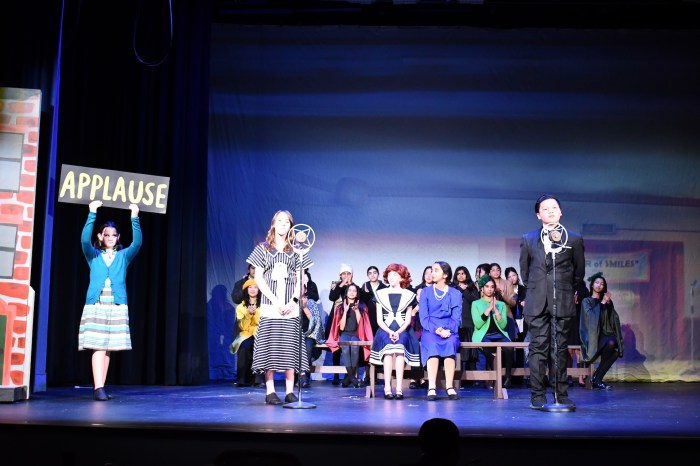 Learners share their talents on stage.