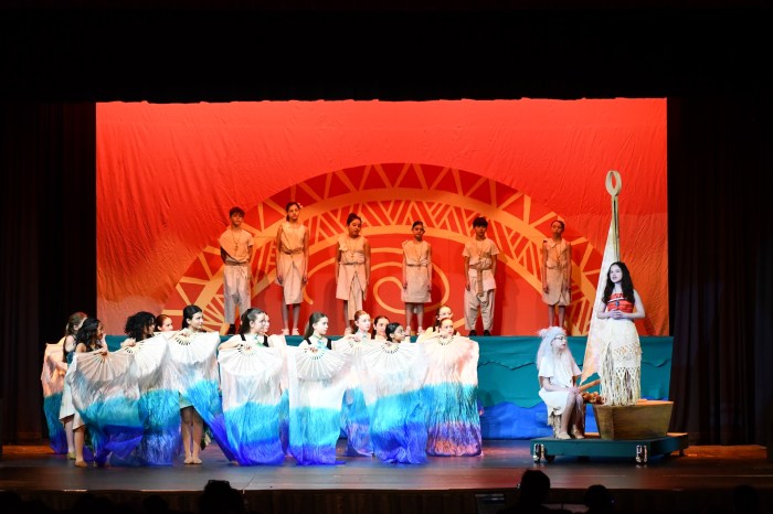 Middle School students performed Moana Jr.