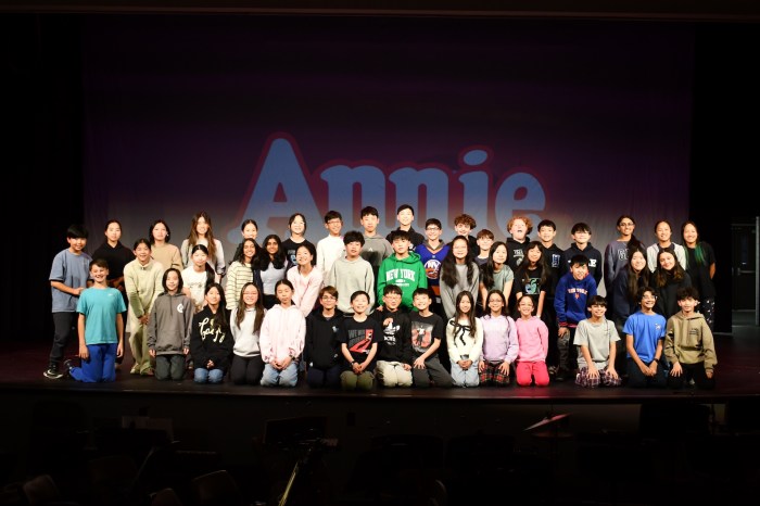 Students took a bow after performing the musical.