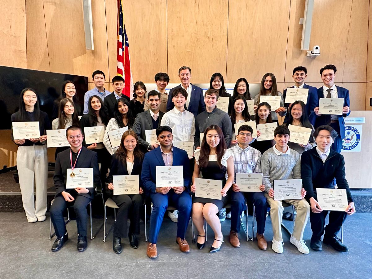 Rep. Tom Suozzi honors students for national science, tech achievements