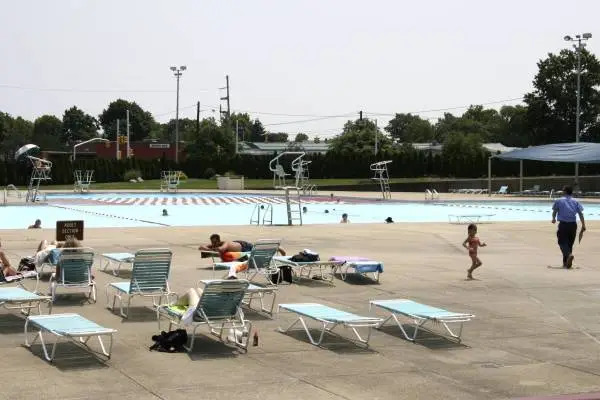 The big pool at Clinton G. Martin has been renovated before, and has less leakage issues than the kids' pool.