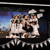 Student performers sang and danced in "101 Dalmatians."