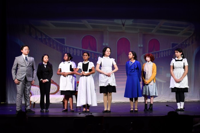 Learners on stage shared song and dance with the Herricks community.